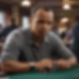 Phil Ivey engaged in intense gameplay