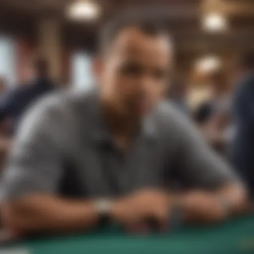 Phil Ivey engaged in intense gameplay