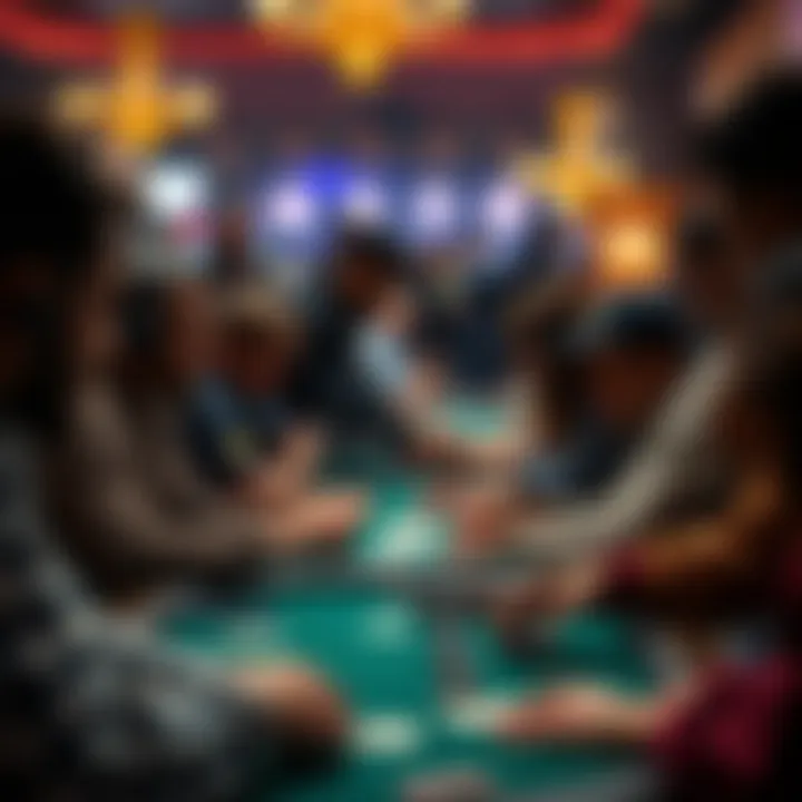 Diversity in Online Poker Community A diverse group of online poker players engaged in a game