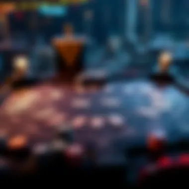 Strategic Layout of Stack Master An intricate layout of the Stack Master game board featuring strategic elements