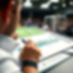 Graph illustrating Premier League team performance metrics