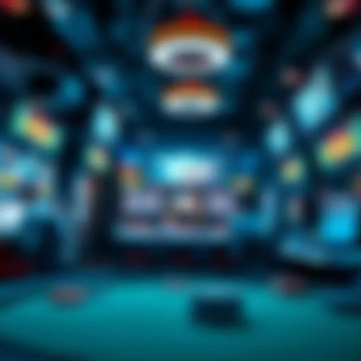 Technology Shaping User Experience A high-tech environment depicting the role of technology in online gaming.