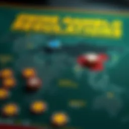 Detailed map highlighting online gambling regulations