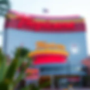 Exterior view of Tropicana Las Vegas Casino Hotel showcasing its vibrant architecture and signage.