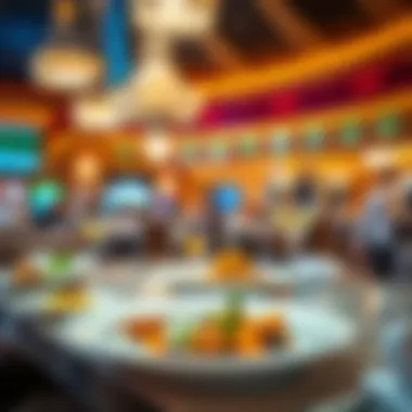 Gourmet dining experience at one of the restaurants in Tropicana, showcasing exquisite dishes.