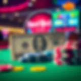 Illustration of comp dollars and casino chips