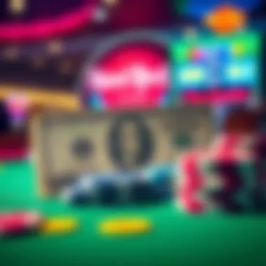 Illustration of comp dollars and casino chips