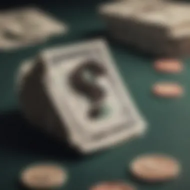 Financial Risks Associated with Fake Betting Sites A stack of money with a question mark symbolizing uncertainty in online betting