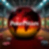 PokerStars logo with a global map background