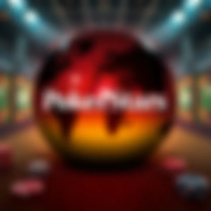 Global Reach of PokerStars PokerStars logo with a global map background