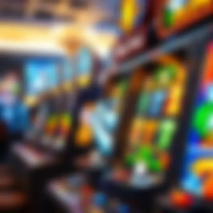 A vibrant Wind Creek slot machine showcasing colorful graphics and themes