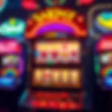 The Thrill of a Jackpot Vibrant slot machine display showcasing a jackpot win