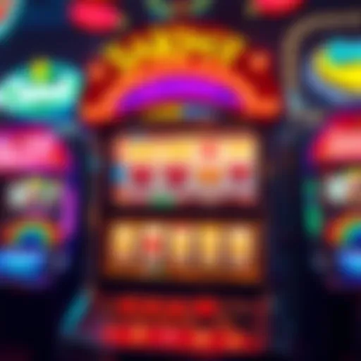 The Thrill of a Jackpot Vibrant slot machine display showcasing a jackpot win