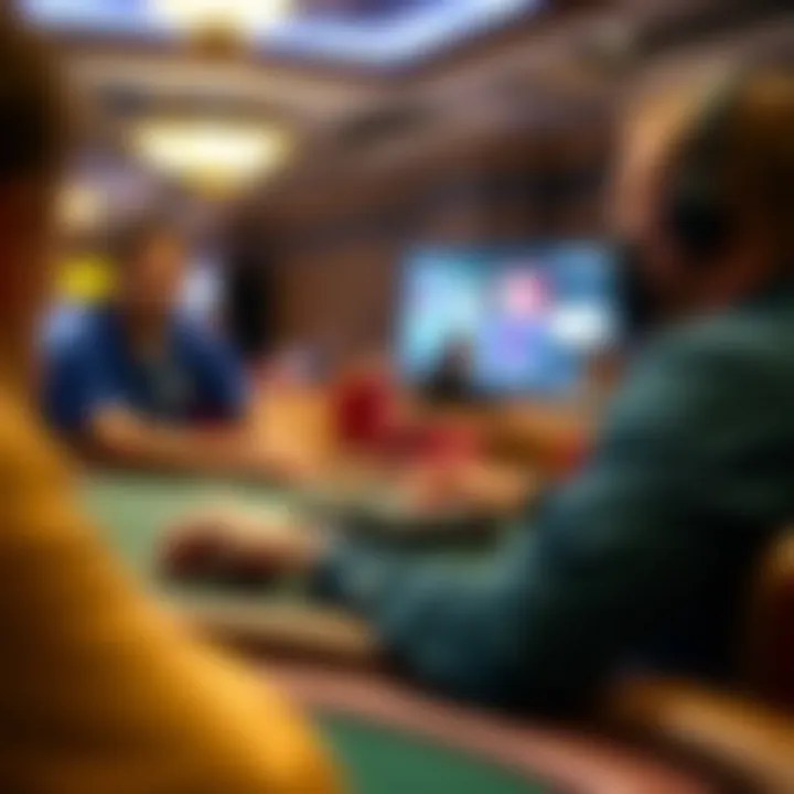 Interactive Training Session at WPT Boot Camp A participant engaged in a training session with an instructor